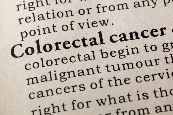 Definición de cáncer colorrectal — Foto de Stock