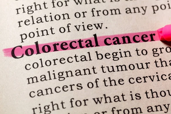 Definición de cáncer colorrectal — Foto de Stock