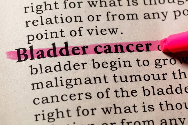 Definición de cáncer de vejiga — Foto de Stock
