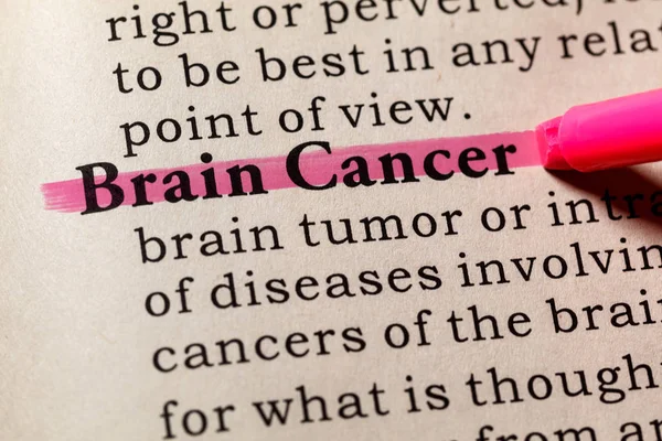 Definición de cáncer de cerebro — Foto de Stock