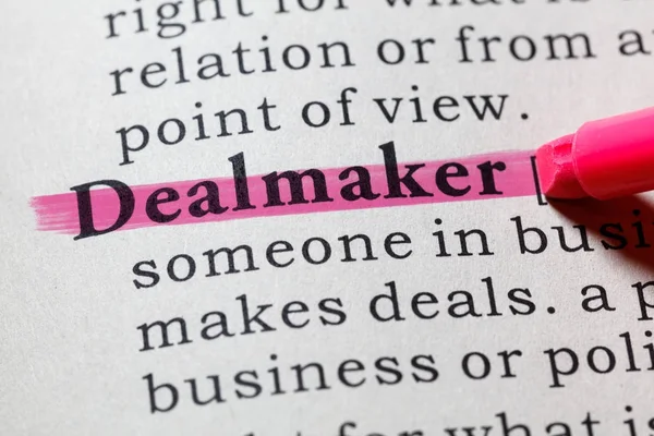 Dealmaker의 단어를 — 스톡 사진