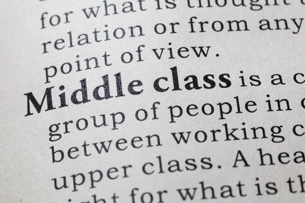 definition of Middle class