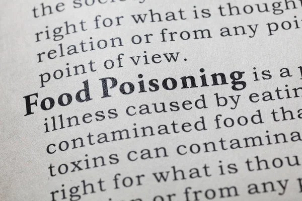 Definition of Food Poisoning — Stock Photo, Image