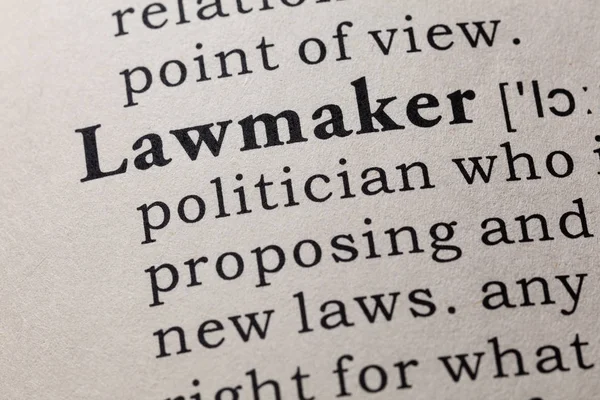 Definición de legislador — Foto de Stock