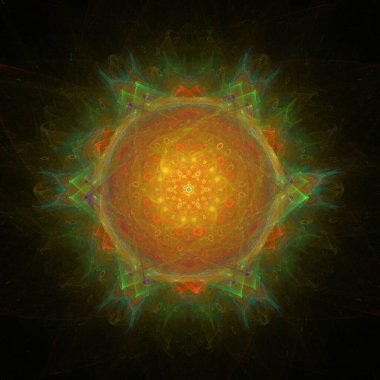 renkli soyut fraktal resim