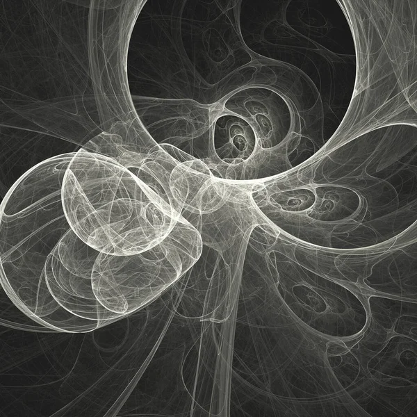 Imagem fractal abstrata branca — Fotografia de Stock