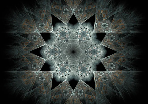 Красочно абстрактное фрактальное изображение — стоковое фото