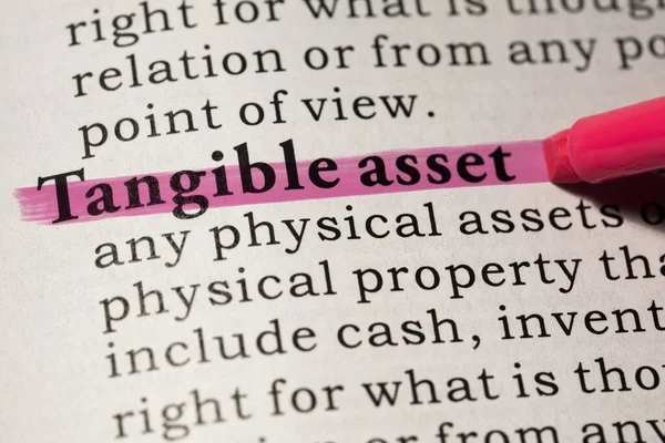 Definition of tangible asset — 스톡 사진