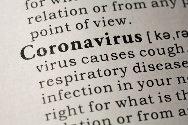 Definition of coronavirus — Stockfoto