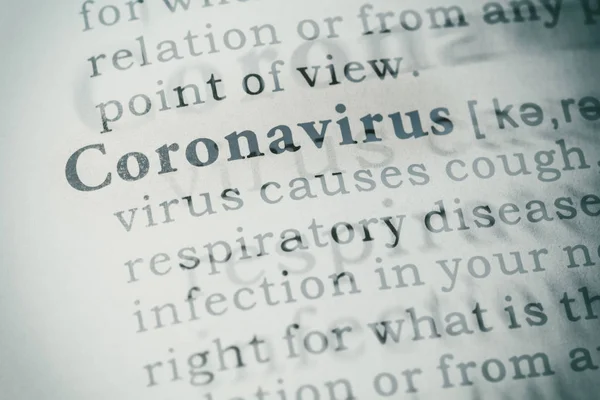 Definición de coronavirus Fotos de stock