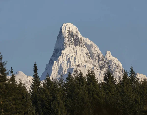 Λευκό Όρος Slesse Κορυφή Στο Chilliwack Καναδά — Φωτογραφία Αρχείου