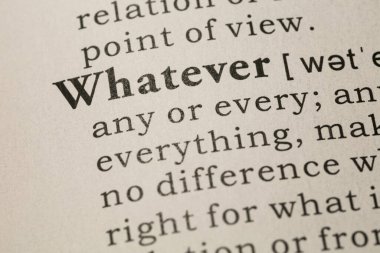 Sahte sözlük, kelimenin sözlük tanımı her neyse..