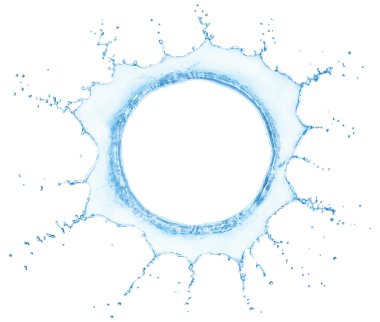  beyaz zemin üzerine su sıçrama. 