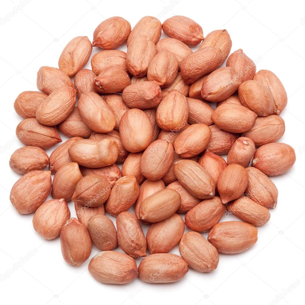 Peanuts isolated on white.