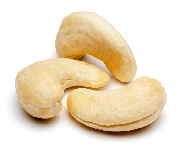 Cashewnötter isolerad på vit. — Stockfoto