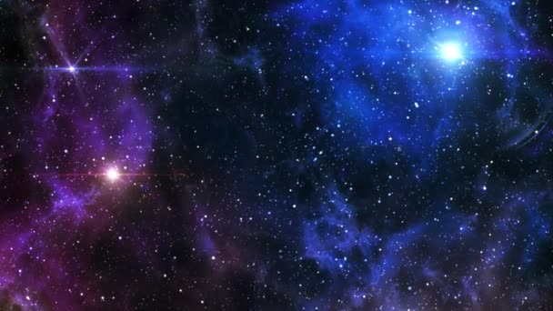 Zboară Nebuloasa Spaţială Abstracţie Video Mișcare — Videoclip de stoc