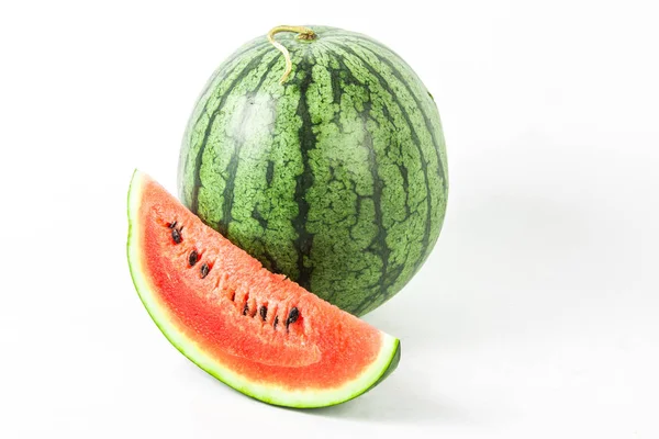 Vandmelon på hvid baggrund - Stock-foto