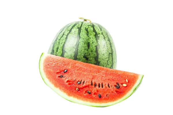 Wassermelone auf weißem Hintergrund — Stockfoto