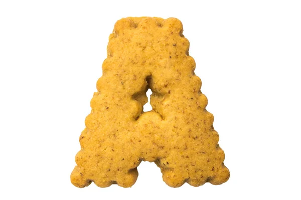 Biscuits letters. Words — Stock Photo, Image