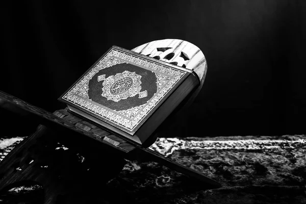 Koran - holy book of Muslims,?black and white style filtered photo — Stock Photo, Image
