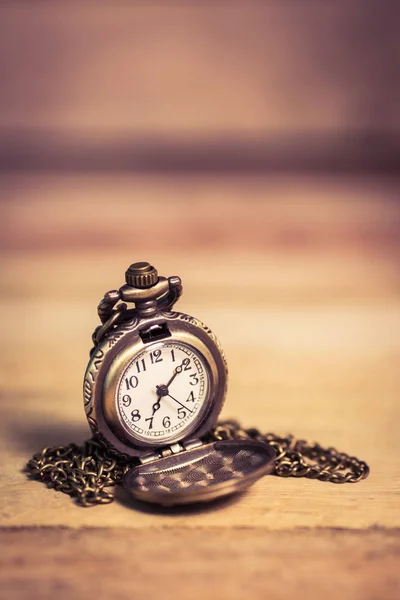 Pocket watch,vintage style filtered photo — Stock Photo, Image