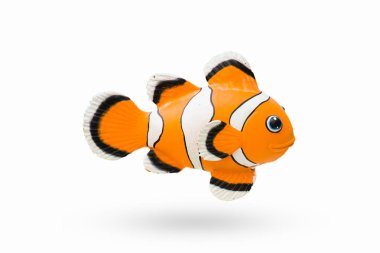 Statue of cartoon fish nemo orange color clipart