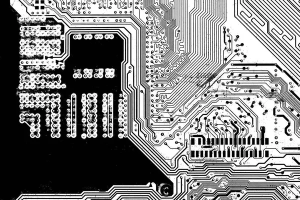 Circuito eléctrico, blanco y negro para el fondo — Foto de Stock