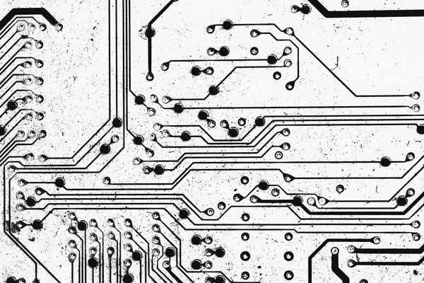 Circuito eléctrico, blanco y negro para el fondo —  Fotos de Stock