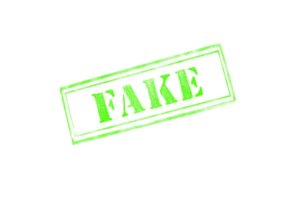 'Fake' stempel na białym tle — Zdjęcie stockowe