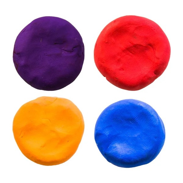 Circle,modelling clay of different colors — Stock Photo, Image