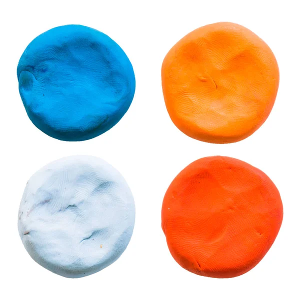 Circle,modelling clay of different colors — Stock Photo, Image