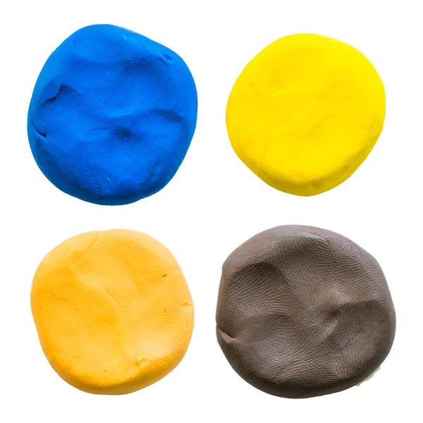 Circle,modelling clay of different colors — Stock Photo, Image