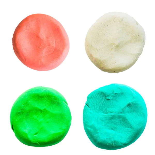 Circle,modelling clay of different colors — Stock Photo, Image