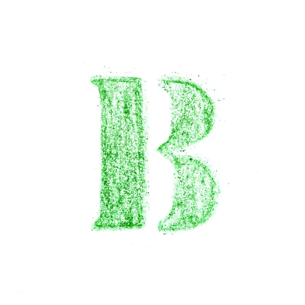 Alfabeto inglês, desenhado à mão por lápis de cor — Fotografia de Stock