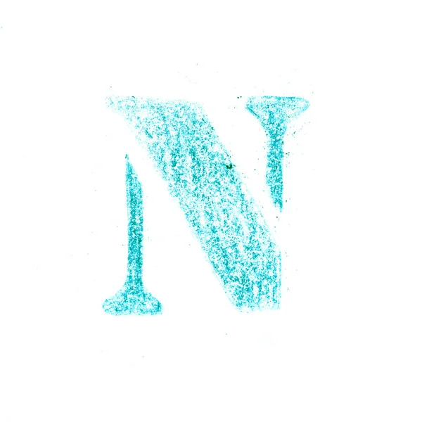 Alfabeto inglese, disegnato a mano dalla matita di colore — Foto Stock