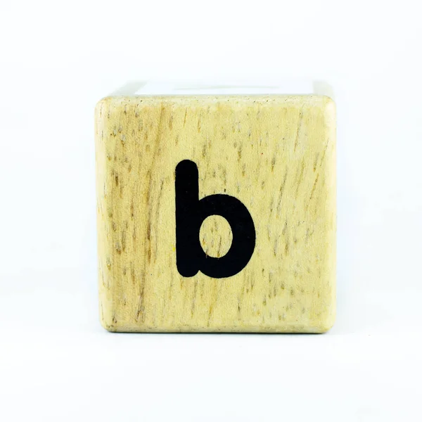 Letras en inglés sobre la madera — Foto de Stock