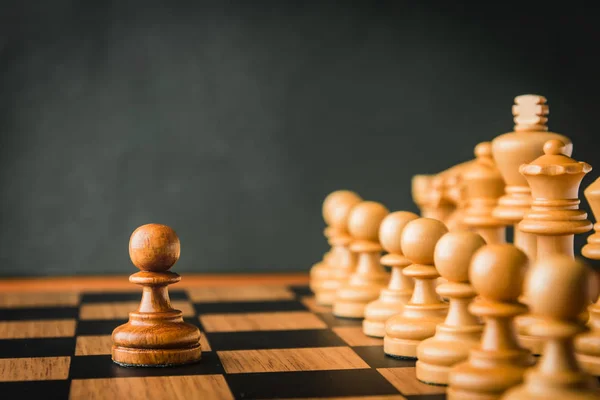 Chess game on the wood — Stock Photo, Image