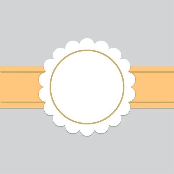 Badge tomt på bakgrund — Stock vektor