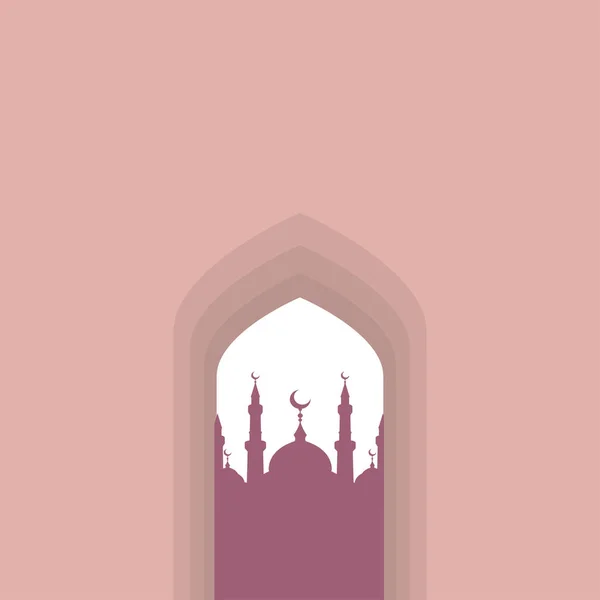 Arch Arabic vector mosque — Stock Vector