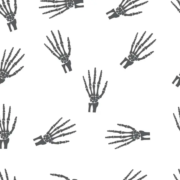 Kości ręki na białym tle — Wektor stockowy