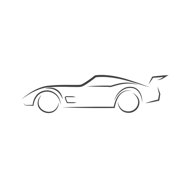 Icono del coche Retro Diseño, vector — Vector de stock