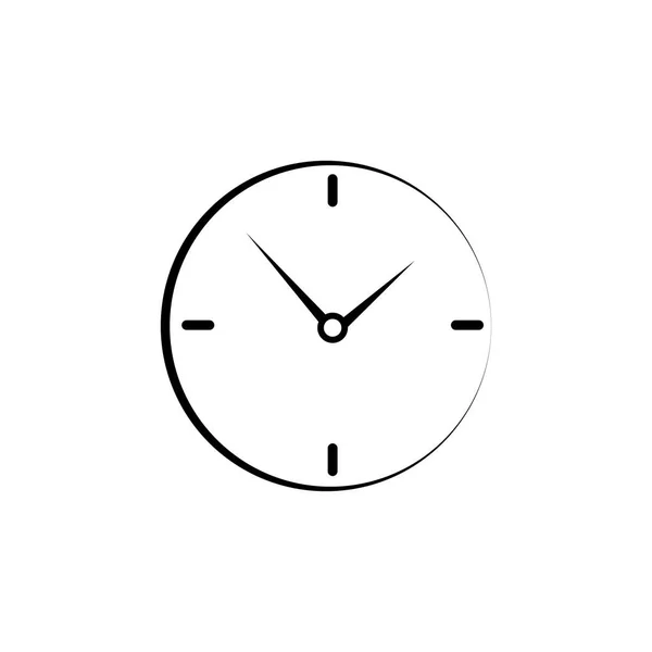 Clock illustration on white background — Stock Vector