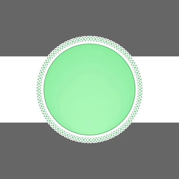 Cadre de cercle de style linéaire vectoriel — Image vectorielle