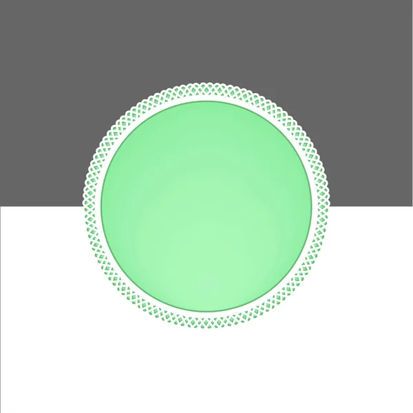 ベクトルの線形スタイル円フレーム — ストックベクタ