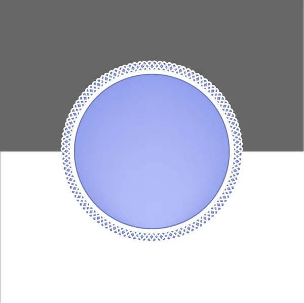 ベクトルの線形スタイル円フレーム — ストックベクタ