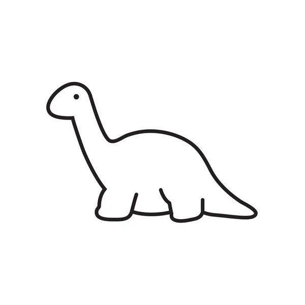 Vettore dinosauro, sullo sfondo — Vettoriale Stock