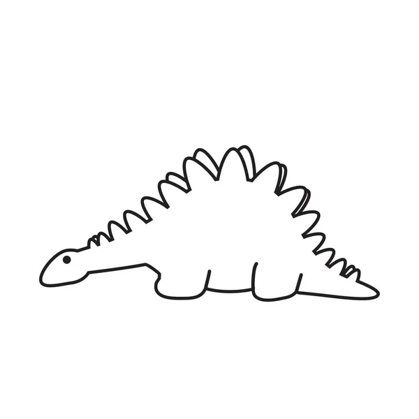 Dinozor vektör arka plan üzerinde — Stok Vektör