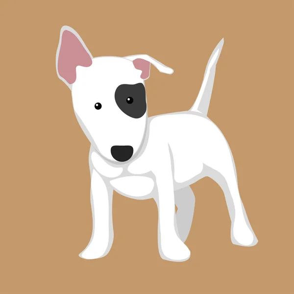 Bullterrier Hund Hintergrund — Stockvektor