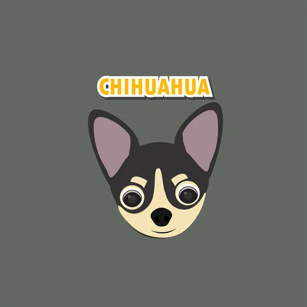 Chihuahua Dog a háttérben — Stock Vector