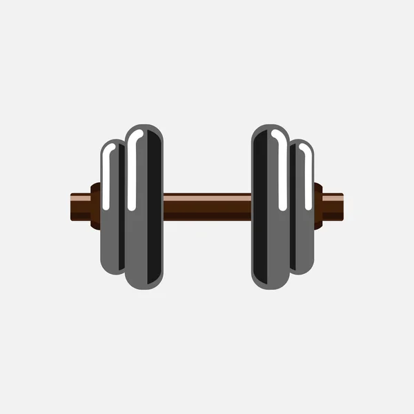 Dumbbell icon vector, solid logo — Stock Vector